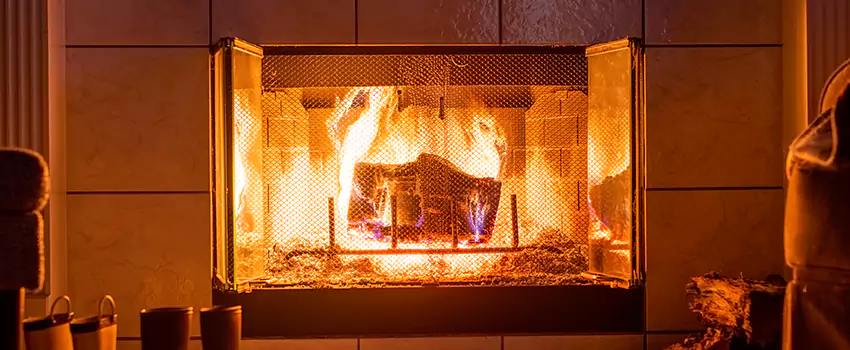 Mendota Hearth Landscape Fireplace Installation in Springfield, Tennessee